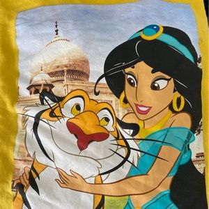 Disney Princess Jasmine and Rajah yellow pullover sweater